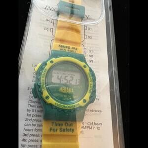 Vintage Medana Sports watch Green & Yellow